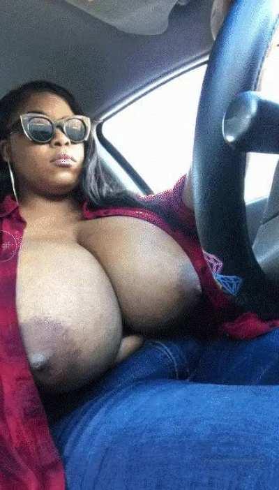 titties in the car