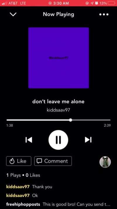 Don’t leave me by kiddsaav add his songs fire