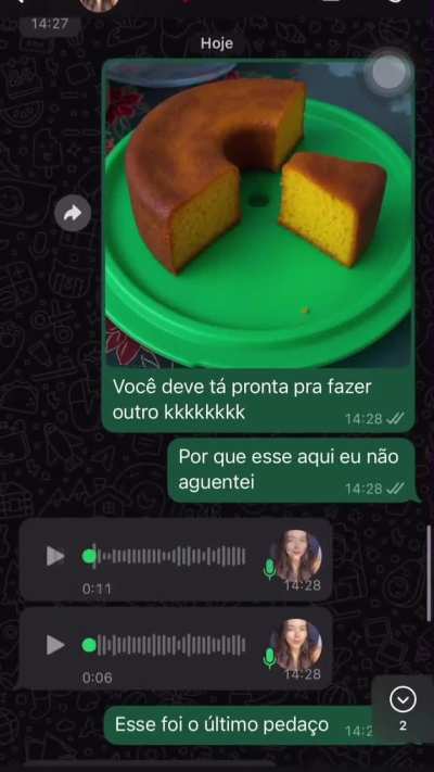 Se for chorar manda áudio