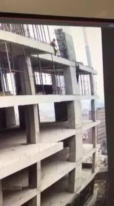 Working without a fall protection harness