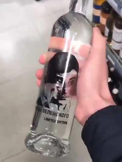 Vodka &quot;Tears of Zelenskiy&quot; in Russia