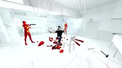 Let the bodies hit the floor in SuperHot's Escape room