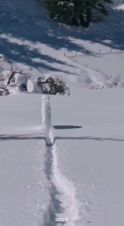 Rolling a snowball down a hill