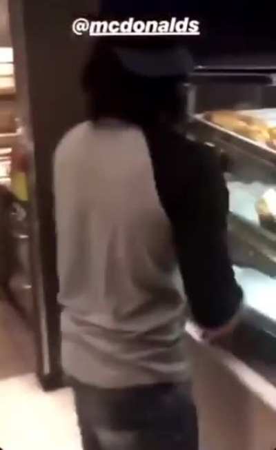 Customer gets his food stolen vs angry McDonalds employee