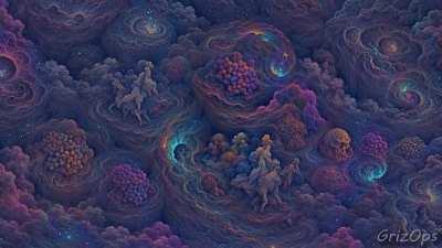 Cosmic Brownie Colored Nebula Dreams