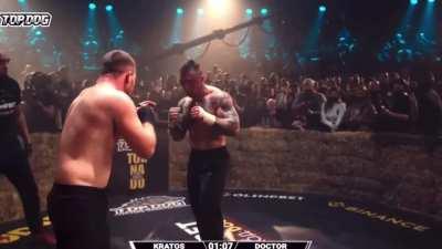 Brutal bare knuckle knockout