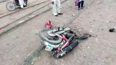 WCGW riding your bike at the train tracks with trains that move in mach 1 speeds.