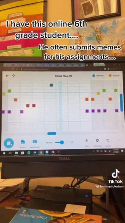 This kid rickrolled his teacher with music