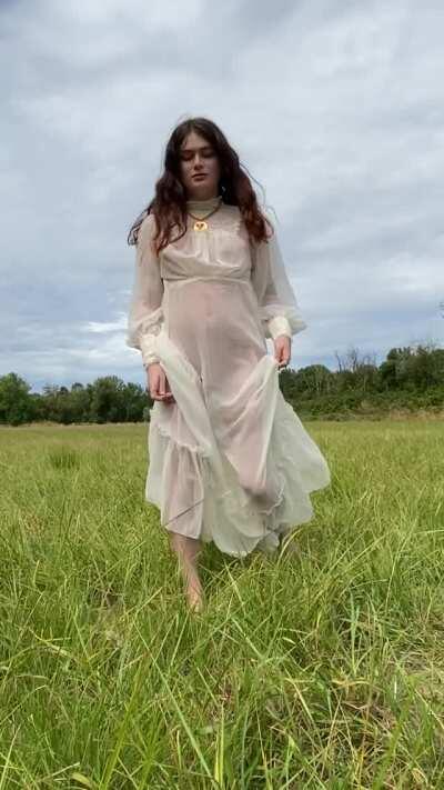 this dress is made for frolicking in the fields