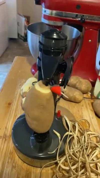 Automatic Potato Peeler in Action