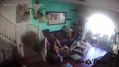 She had no idea we had security cameras!