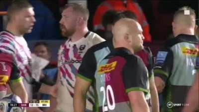 AJ's try saver vs Harlequins