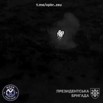 [Unconfirmed Report] UA Presidential Brigade dropped munitions at night onto a position held by 10 Russian infantry, reportedly with no survivors. Hoping for followup to come. March 19, 2024