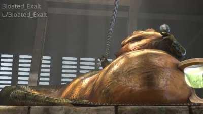 Jabba the Hutt Enjoying the View on His Barge (OC)