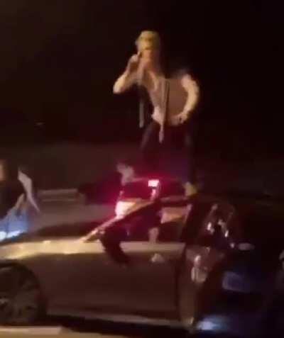 to act wild on a car