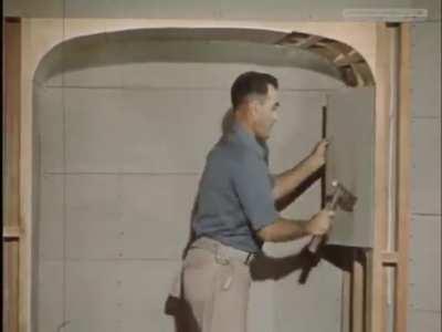 Old School Drywall Master | in 1950