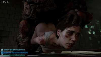 An infected has its fun with Ellie’s corpse (HVL)