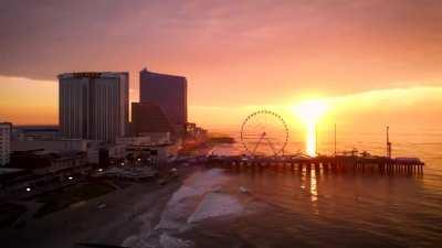 Atlantic City is a different place at sunrise