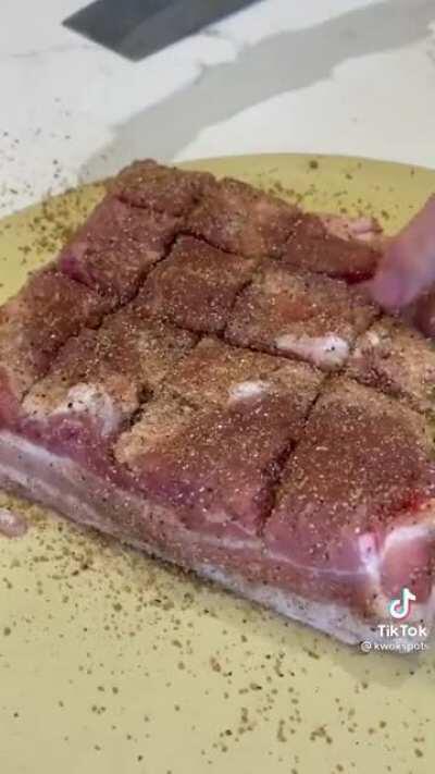 How to make crispy pork belly