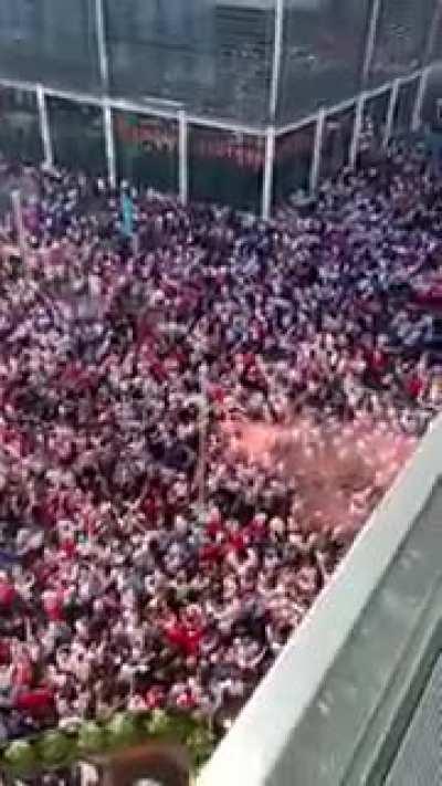 England fans at Wembley right now