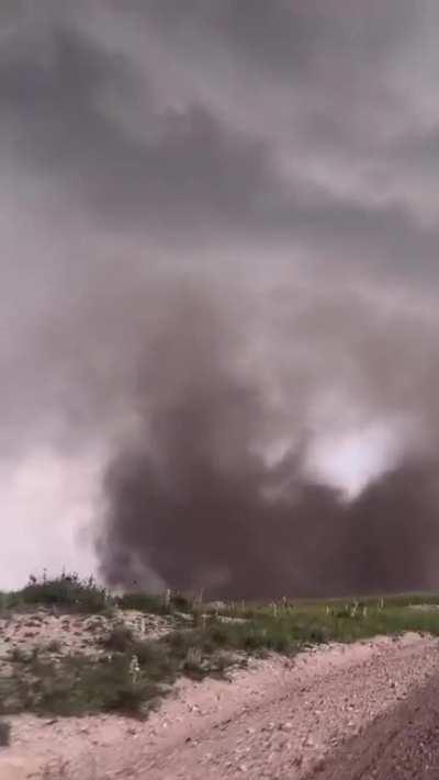 Storm chaser catches the Birth of a MASSIVE TORNADO , while getting Insanely CLOSE ð«¨ð§