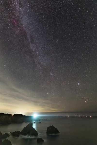 Night sky over Japan