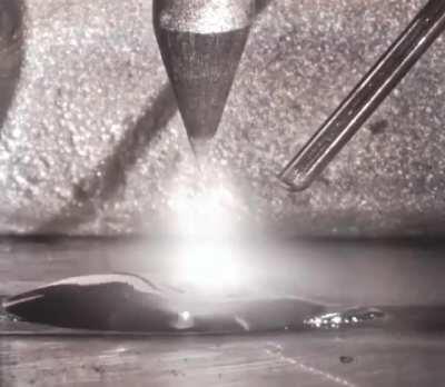 TIG welding in slow-motion recorded at 1,000 frames per second