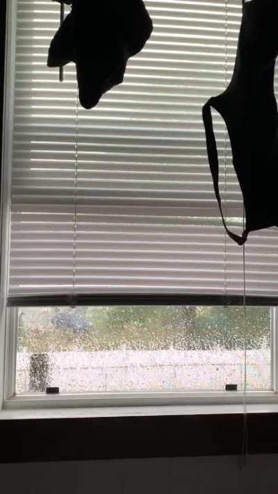 bathroom window rain