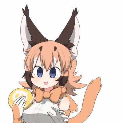 Caracal Tries to Enjoy a Nice Japari Bun