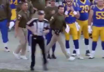 The LA Rams have an assistant coach whose job is to make sure Head Coach Sean McVay doesn't run into the officials