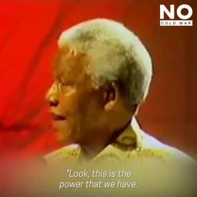 Mandela had this to say about the USA in 2003.