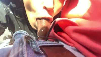 Doja Cat sister blowing dick in the whip