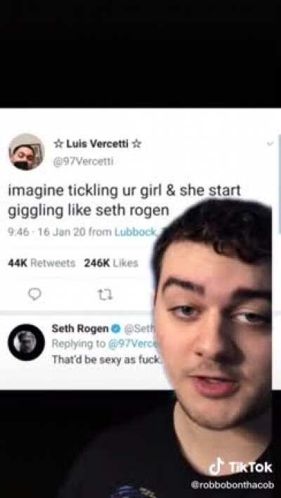 The Seth Rogan giggle