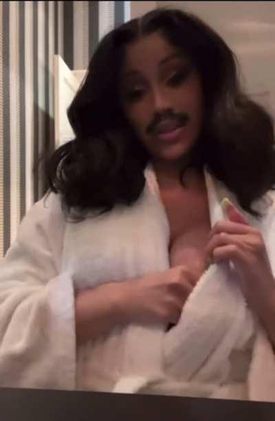 Cardi B Nip Slip on IG Live