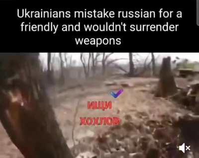 Ukranians mistake Russian for a friendly 