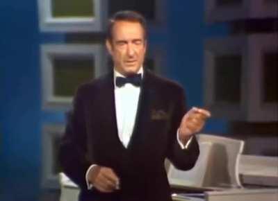 Victor Borge, &quot;The Clown Prince of Denmark&quot;, performing one of his famous comedic piano routines on The Dean Martin Show in 1968