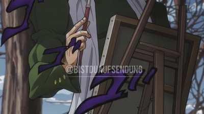 Kakyoin’s painting skills ( warning for headphone users!). My first selfmade meme, which is honored to be a JoJoke.