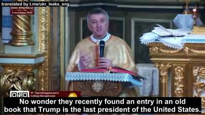 UA POV: Ukrainians priest urges Ukrainians to pray &quot;for the prudence of the American people&quot; so that they do not allow Trump &quot;antichrist&quot; to come to power. 