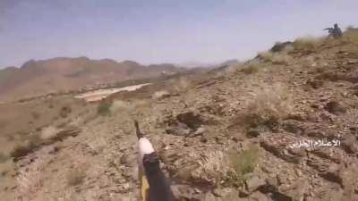 [Modern] Houthi rebels take out Saudi coalition fighter from close range (Marib governate, September 2021)