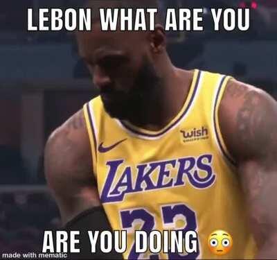 OMG (Oh my G**dness) Lebron is sus!! 😳😭