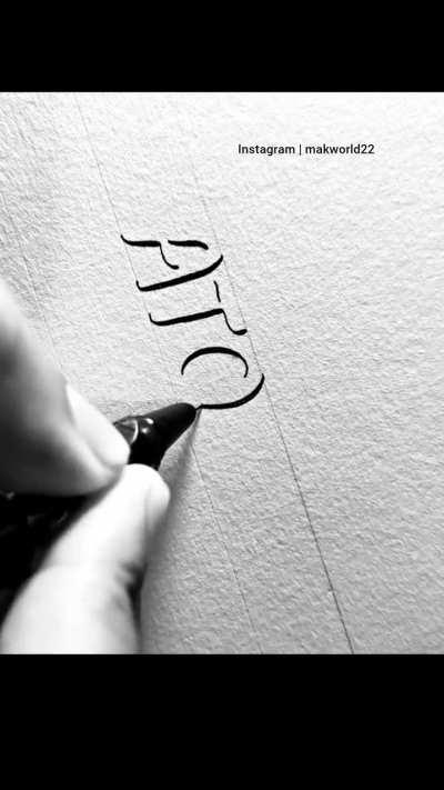 Shadow lettering 