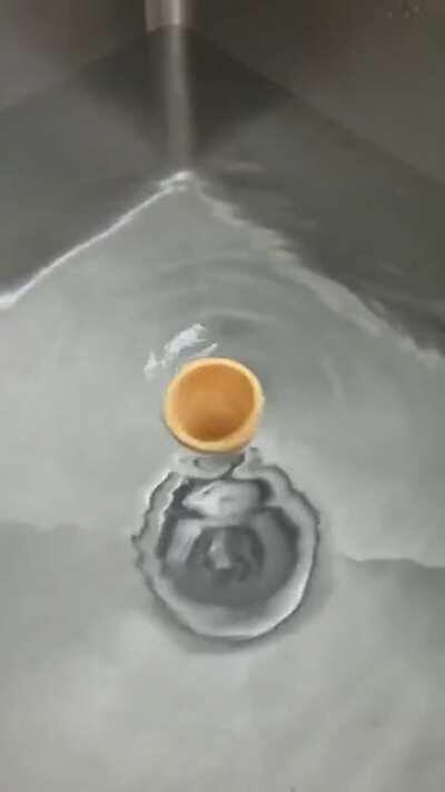 Cone in a whirlpool