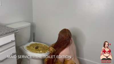 GingerCris - Maid Service - The Toilet Edition 1080p/60fps 45m08s 🚽🍑💩👩🏻‍🦰