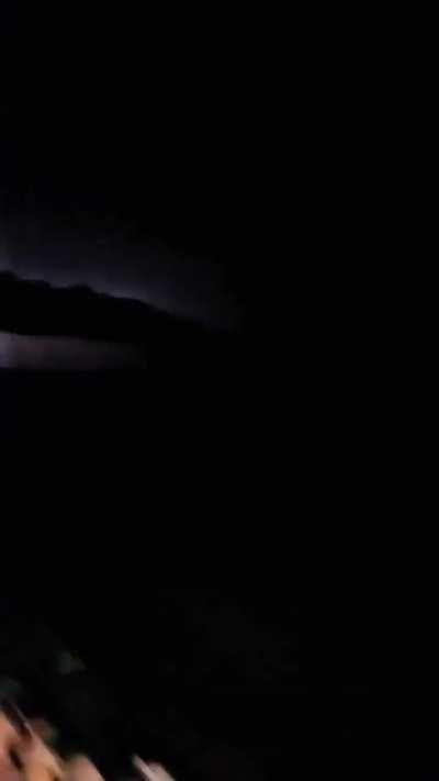 Crossing a lagoon at midnight during a thunder storm