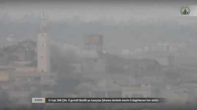 afrin liberation forces  attacking  Turkish  backed militants  with missiles and on foot date unknown 