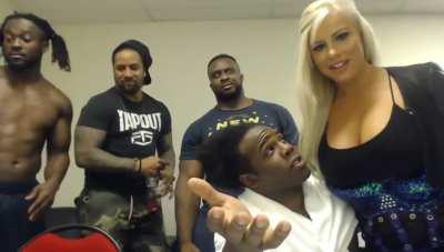 Big E has some of the best facial expressions. Here’s his reaction when Dana Brooke entered the UpUpDownDown video 😂