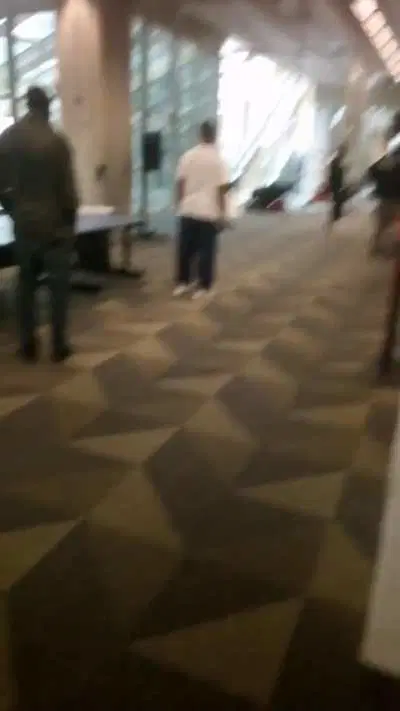 Guy gets beat up at the library, security does nothing