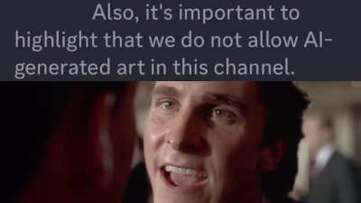 i find it ironic that lots of art subs ban ai for virtually no reason