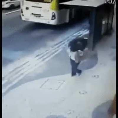 Woman gets hit by stray tire