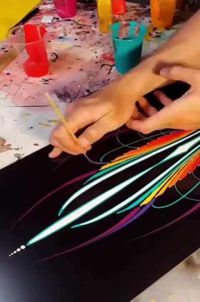 This skillful painting done with ease